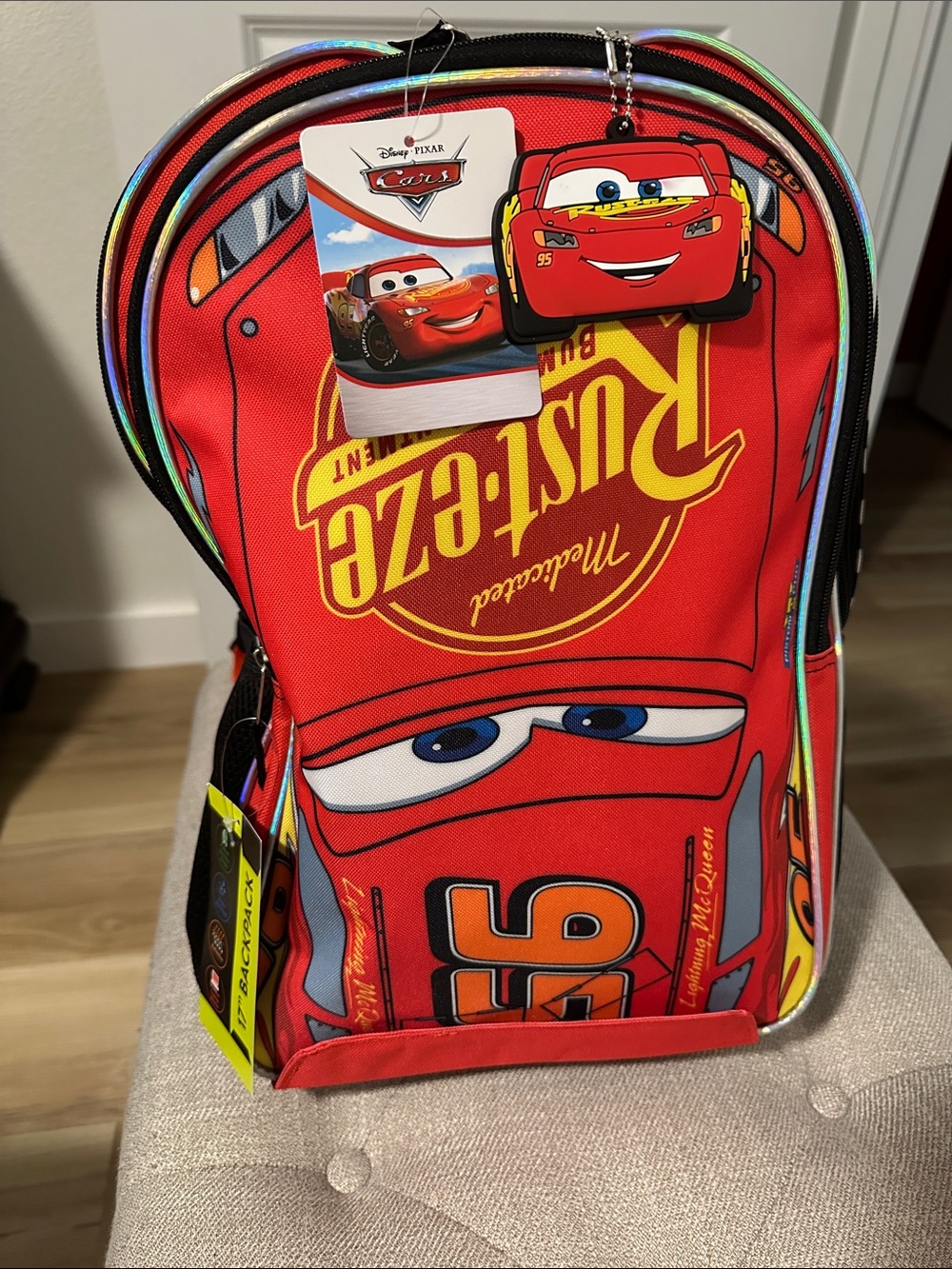 Disney Lightning McQueen Backpack - Picture 3 of 3